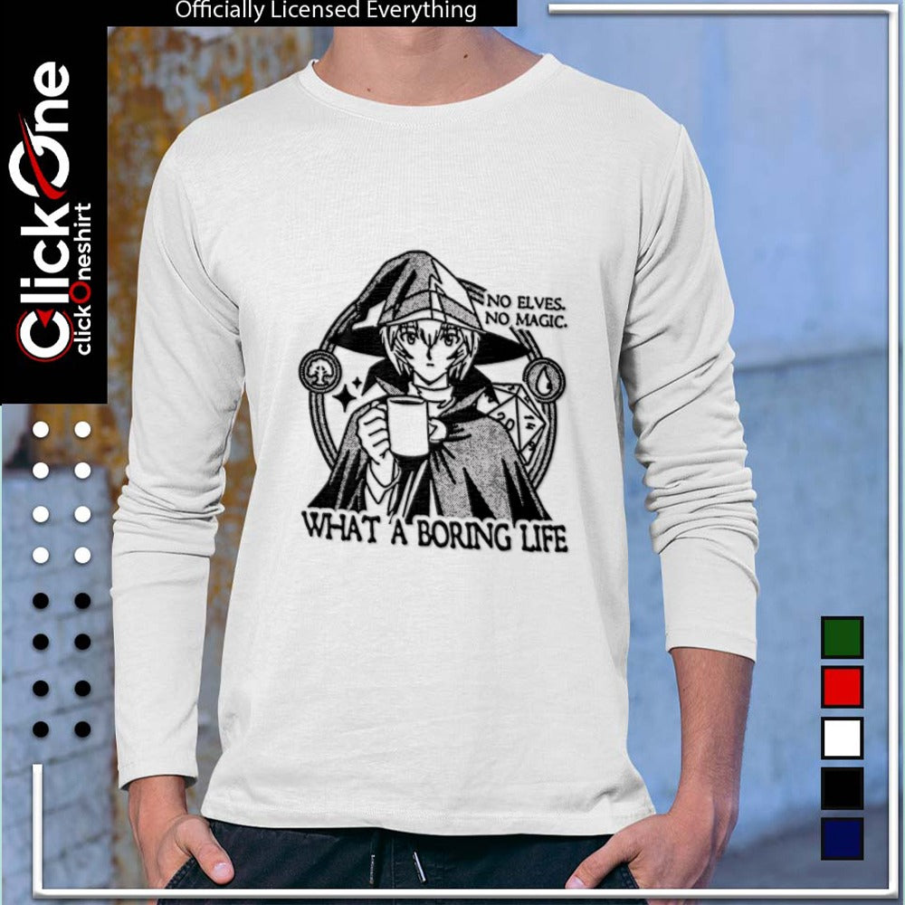 No Elves No Magic What A Boring Life Wizard Holding Coffee Mug shirt
