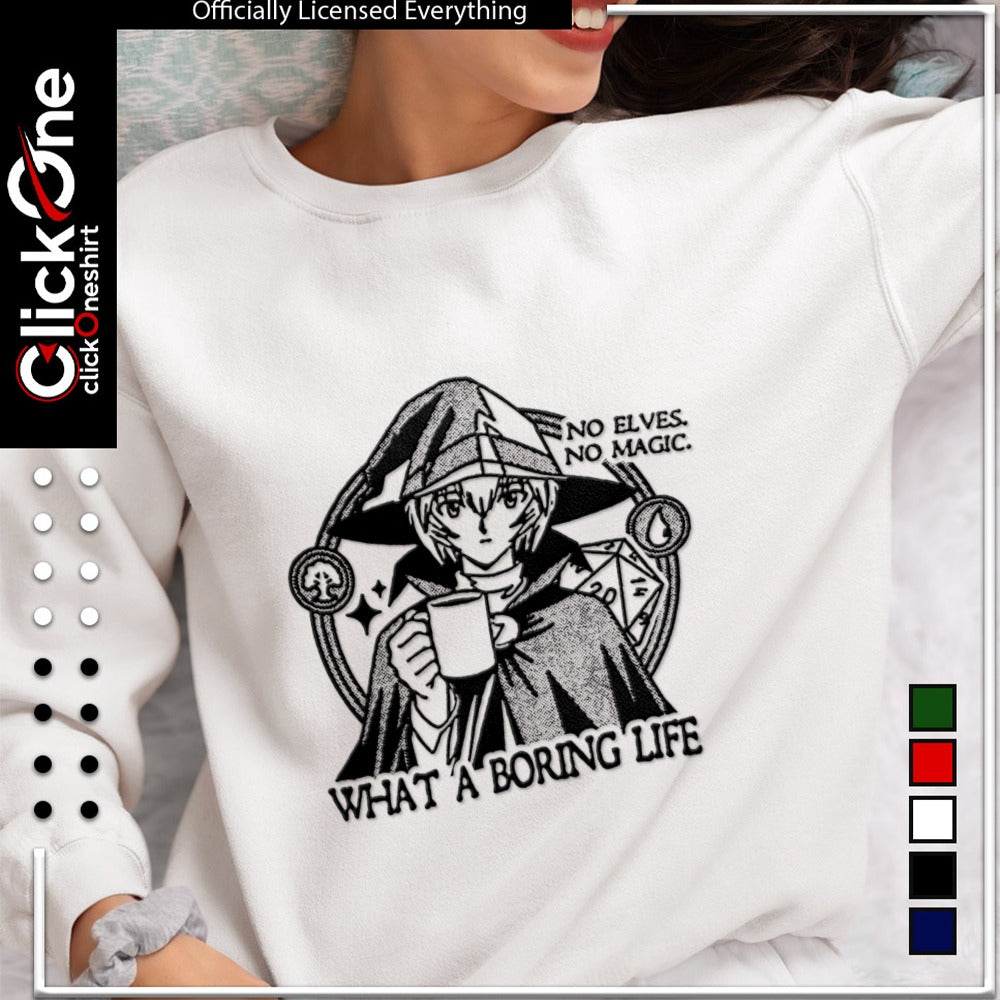 No Elves No Magic What A Boring Life Wizard Holding Coffee Mug shirt