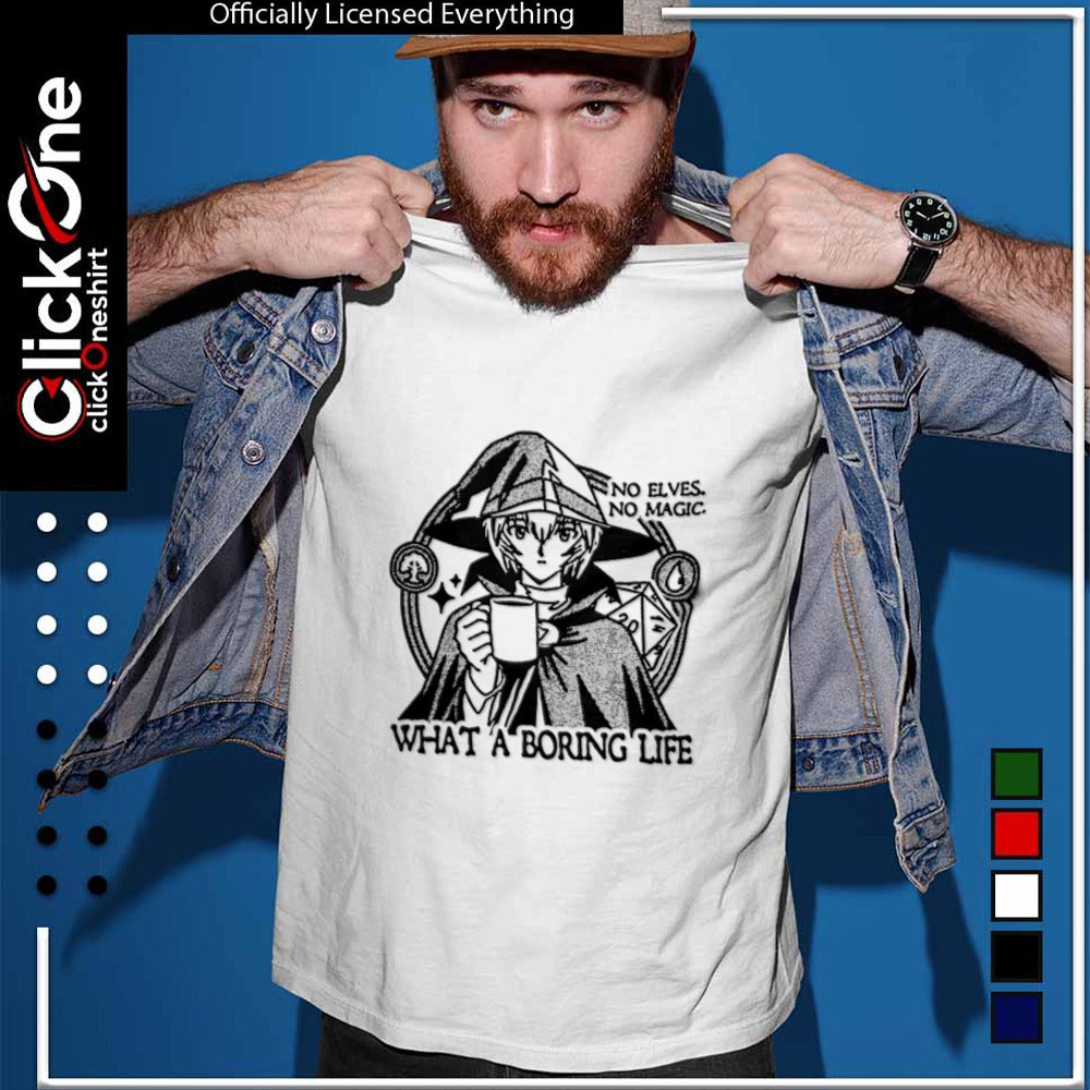 No Elves No Magic What A Boring Life Wizard Holding Coffee Mug shirt