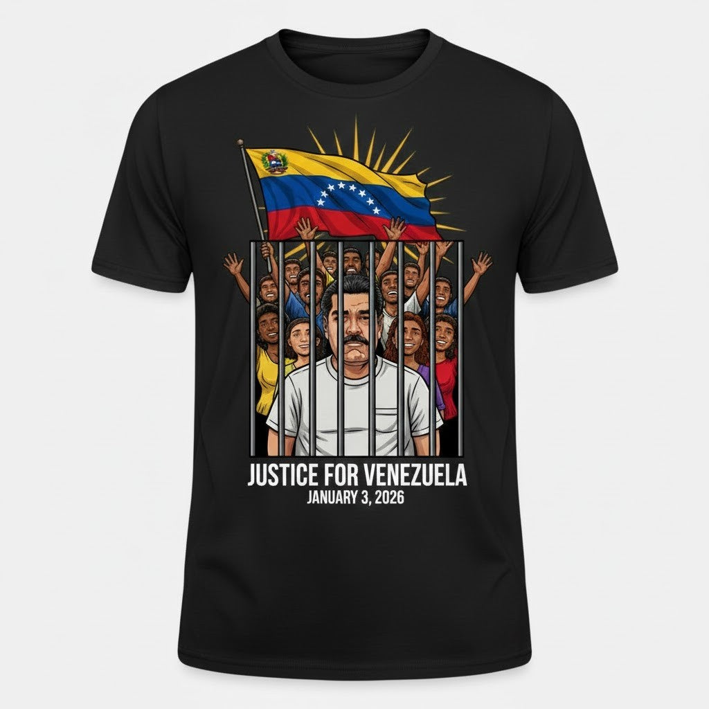 Justice For Venezuela T-Shirt – No More Dictatorship January 3 2026 Democracy Tee