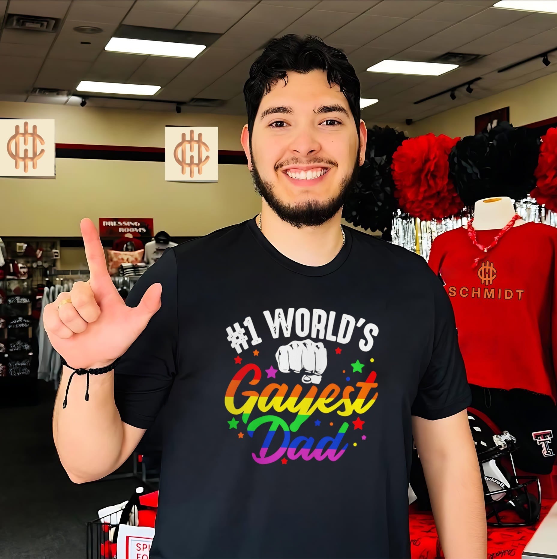 No One World’s Gayest Dad Pride shirt