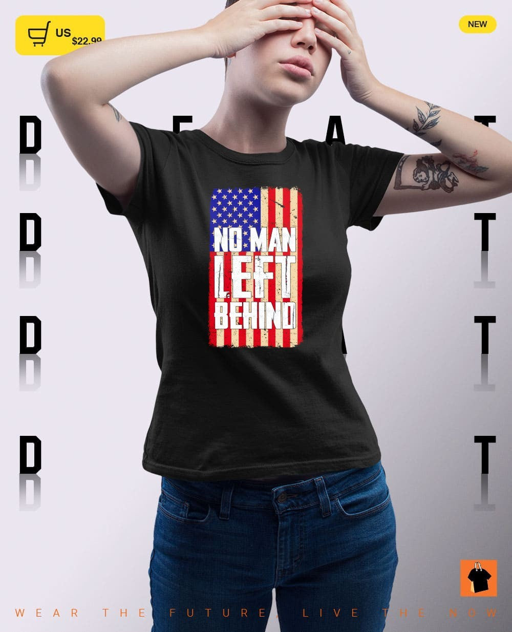 No man left behind American flag vintage shirt
