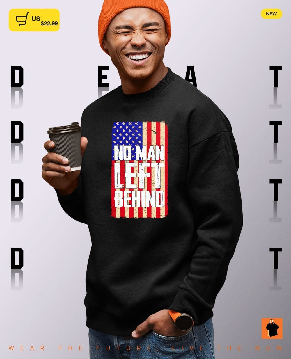 No man left behind American flag vintage shirt