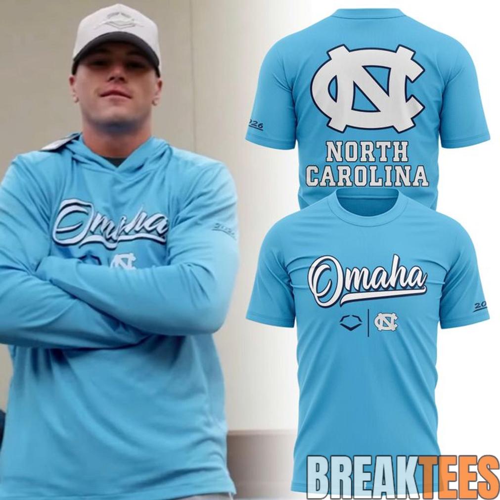 North Carolina 2026 NCAA Baseball Mens College World Series Omaha Blue TShirt