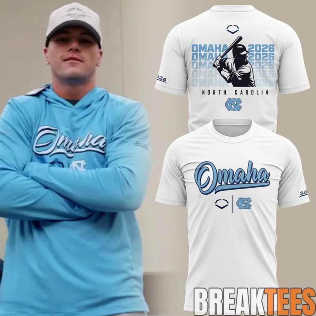 North Carolina 2026 NCAA Baseball Mens College World Series Omaha Blue TShirt