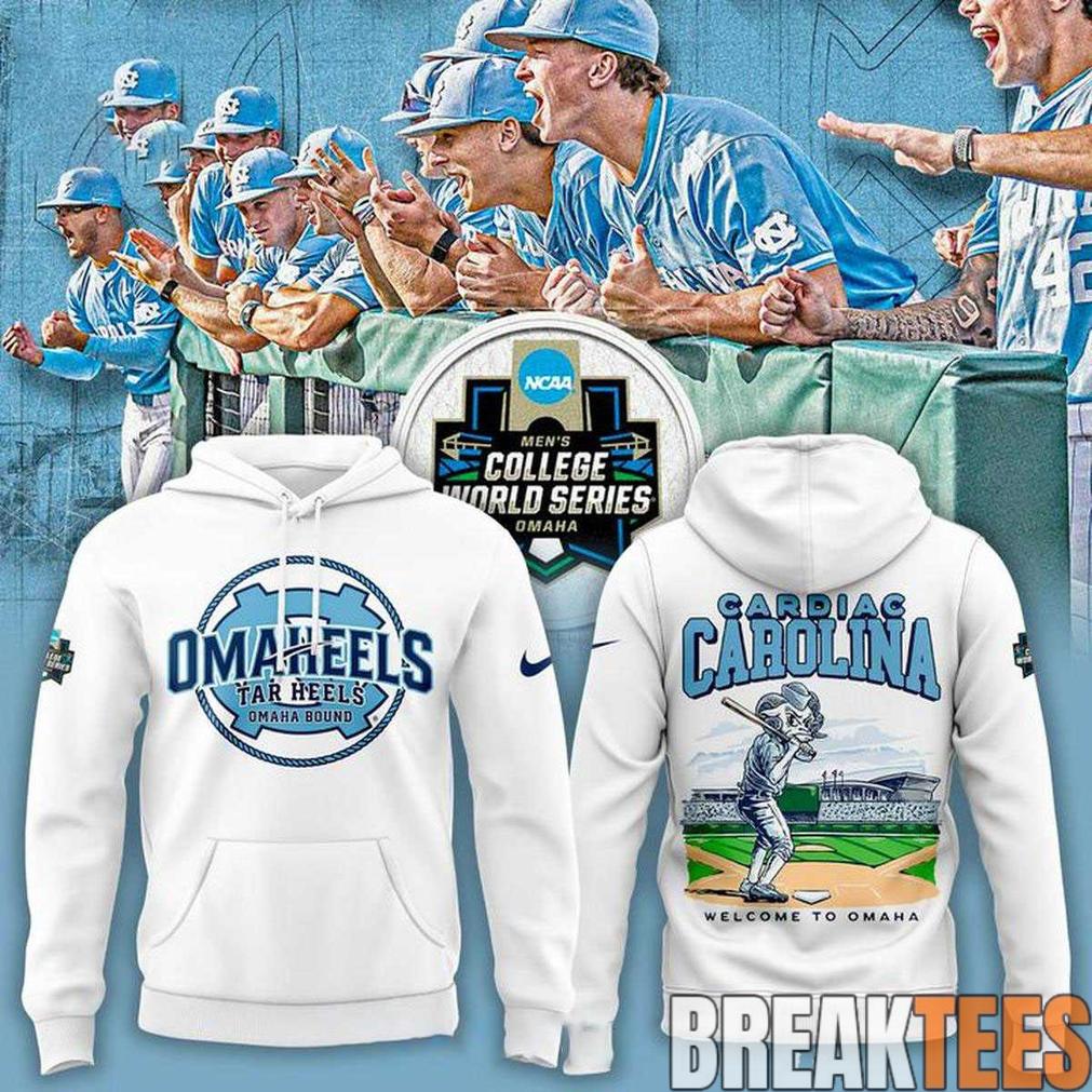 North Carolina Tar Heels Cardiac Carolina Welcome To Omaha 2026 Hoodie