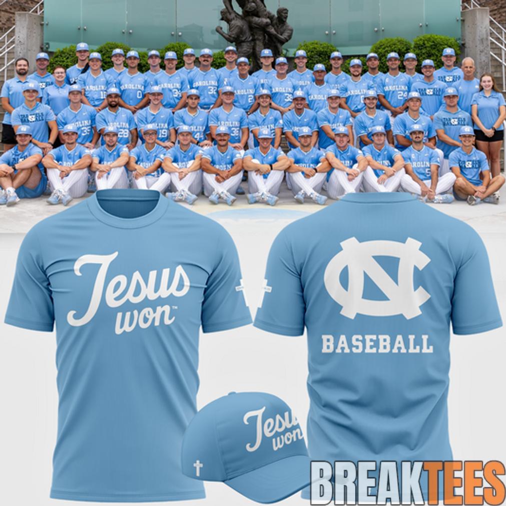 North Carolina Tar Heels JESUS WON Tshirt