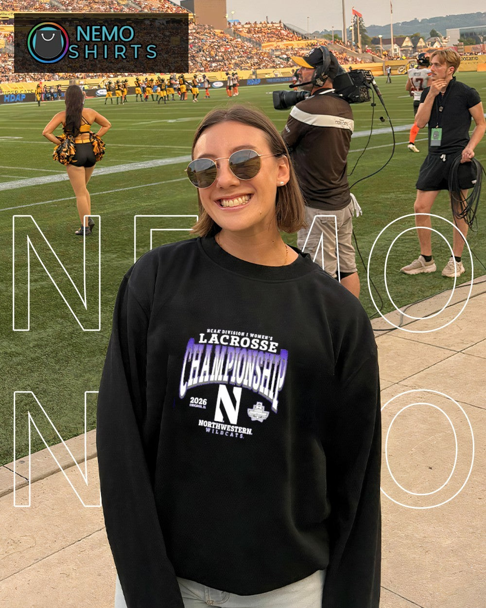 Northwestern Wildcats 2026 NCAA DI women’s lacrosse championship shirt