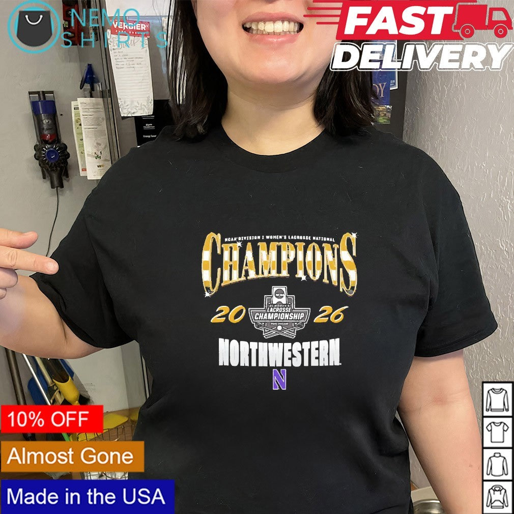 Northwestern Wildcats women’s lacrosse DI 2026 National Champions shirt