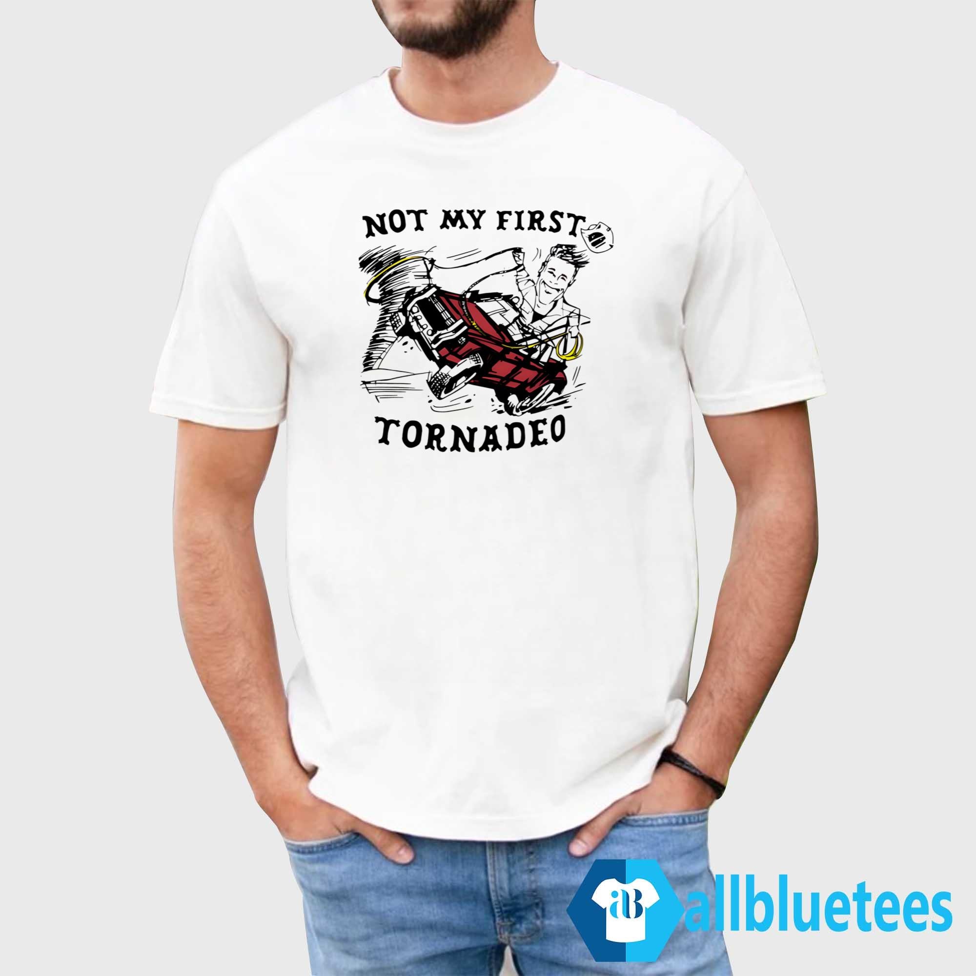 Glen Powell Not My First Tornado Shirt