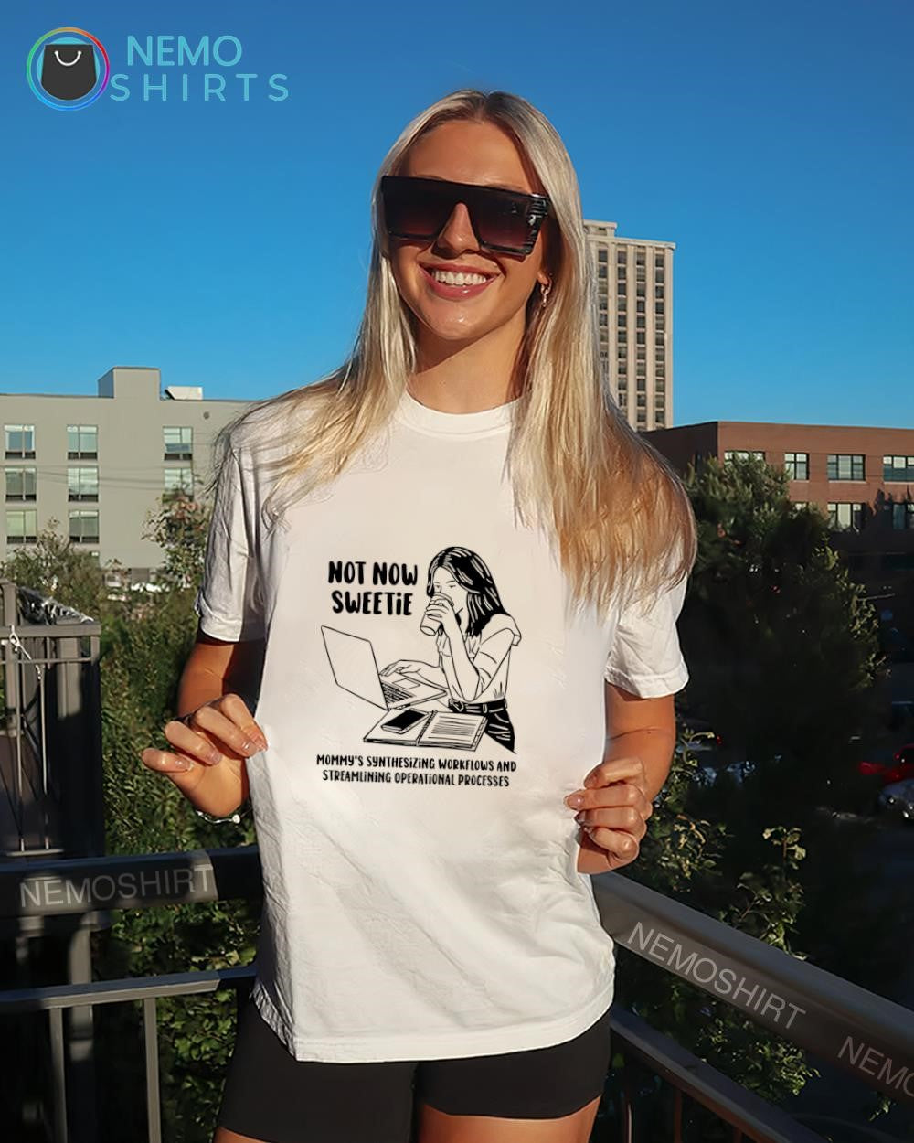 Not now sweetie mommy’s synthesizing workflows and streamlining operational processes text shirt