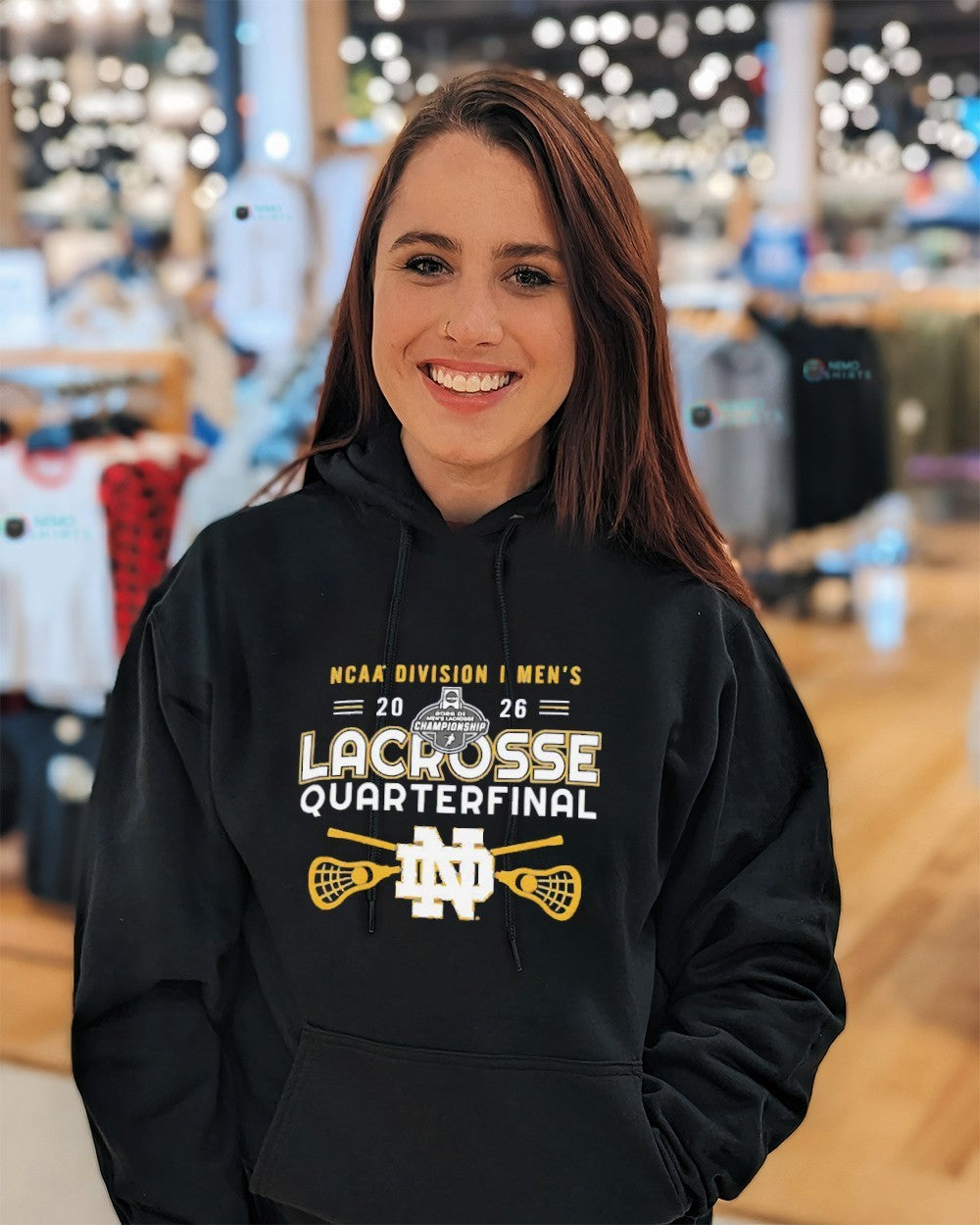 Notre Dame Fighting Irish NCAA DI men’s 2026 lacrosse quarterfinal shirt