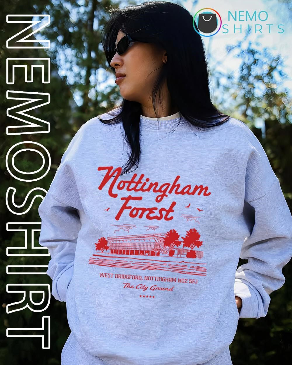 Nottingham Forest West Bridgford Nottingham NG2 5FJ the city ground shirt