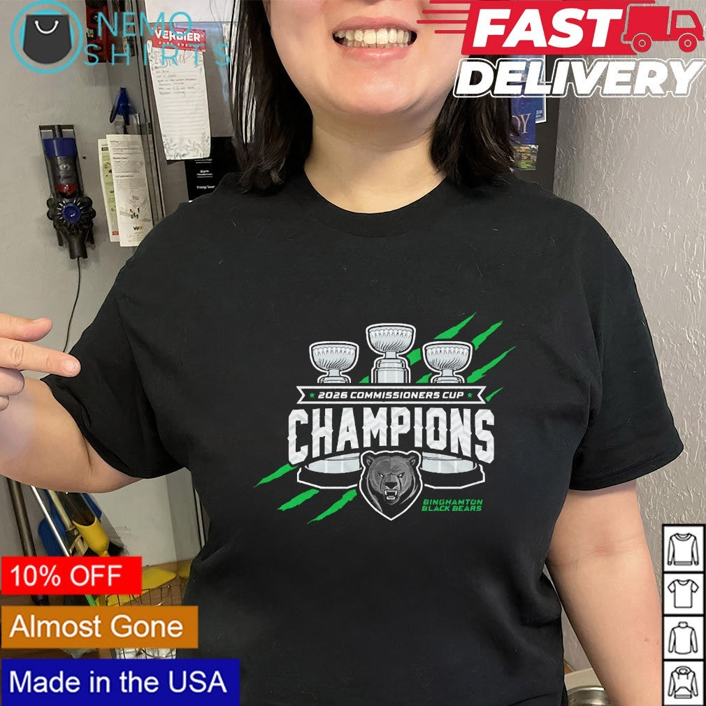 Binghamton Black Bears 2026 Commissioners Cup Champions shirt