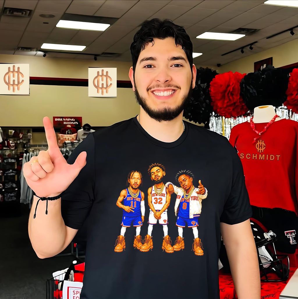 Ny Knicks Jalen Brunson and Karl-Anthony Towns caricature shirt