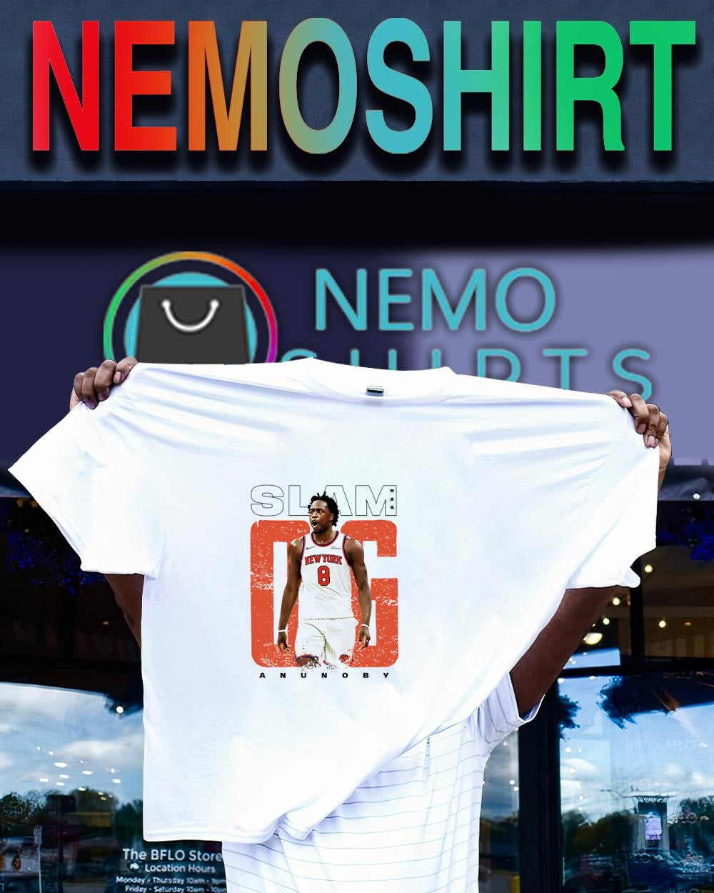 OG Anunoby the New York Knicks NBA Finals Slam shirt