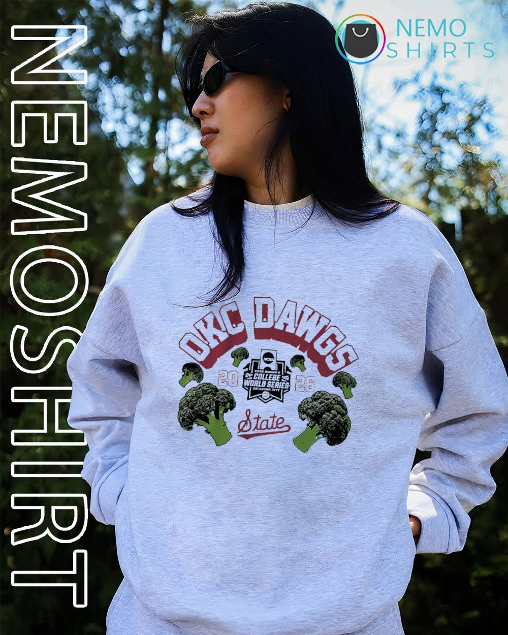 OKC Dawgs Mississippi State Bulldogs softball women’s 2026 College World Series broccoli shirt
