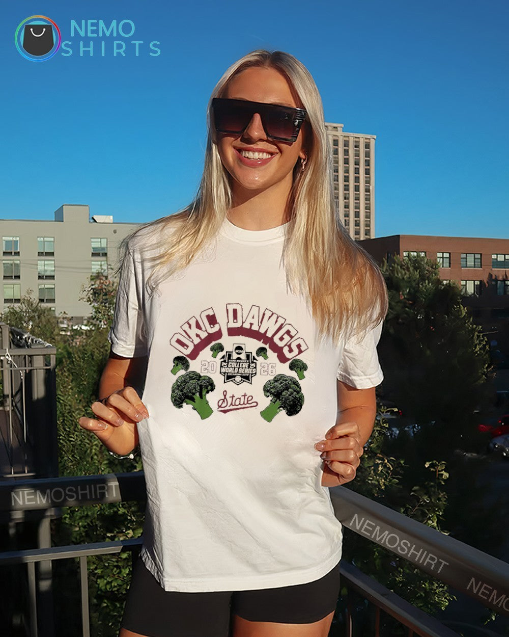 OKC Dawgs Mississippi State Bulldogs softball women’s 2026 College World Series broccoli shirt