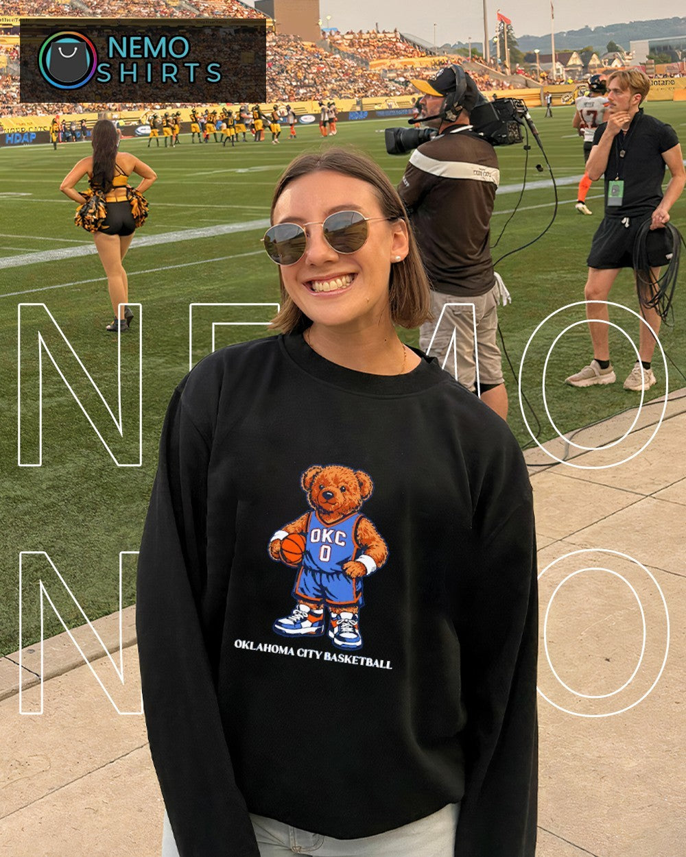 OKC Oklahoma City Thunder basketball teddy bear shirt