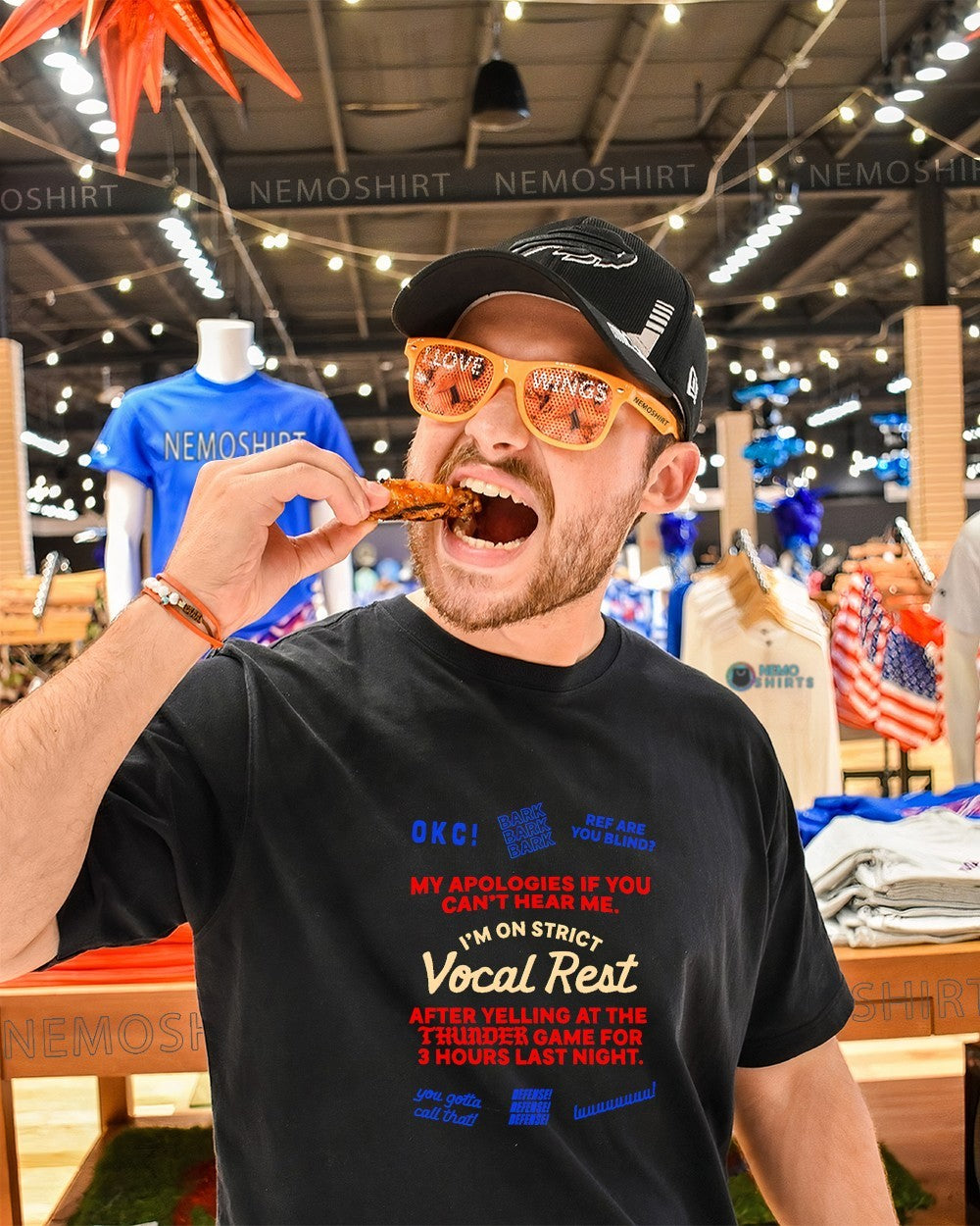 OKC Thunder I’m on strict vocal rest my apologies if you can’t hear me shirt