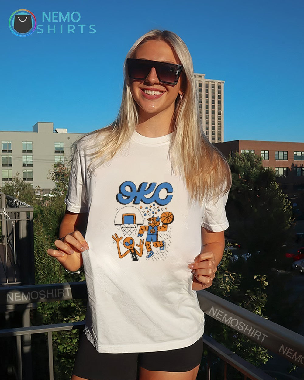 OKC Thunder Rumble dunk over Alien Western Conference Finals shirt