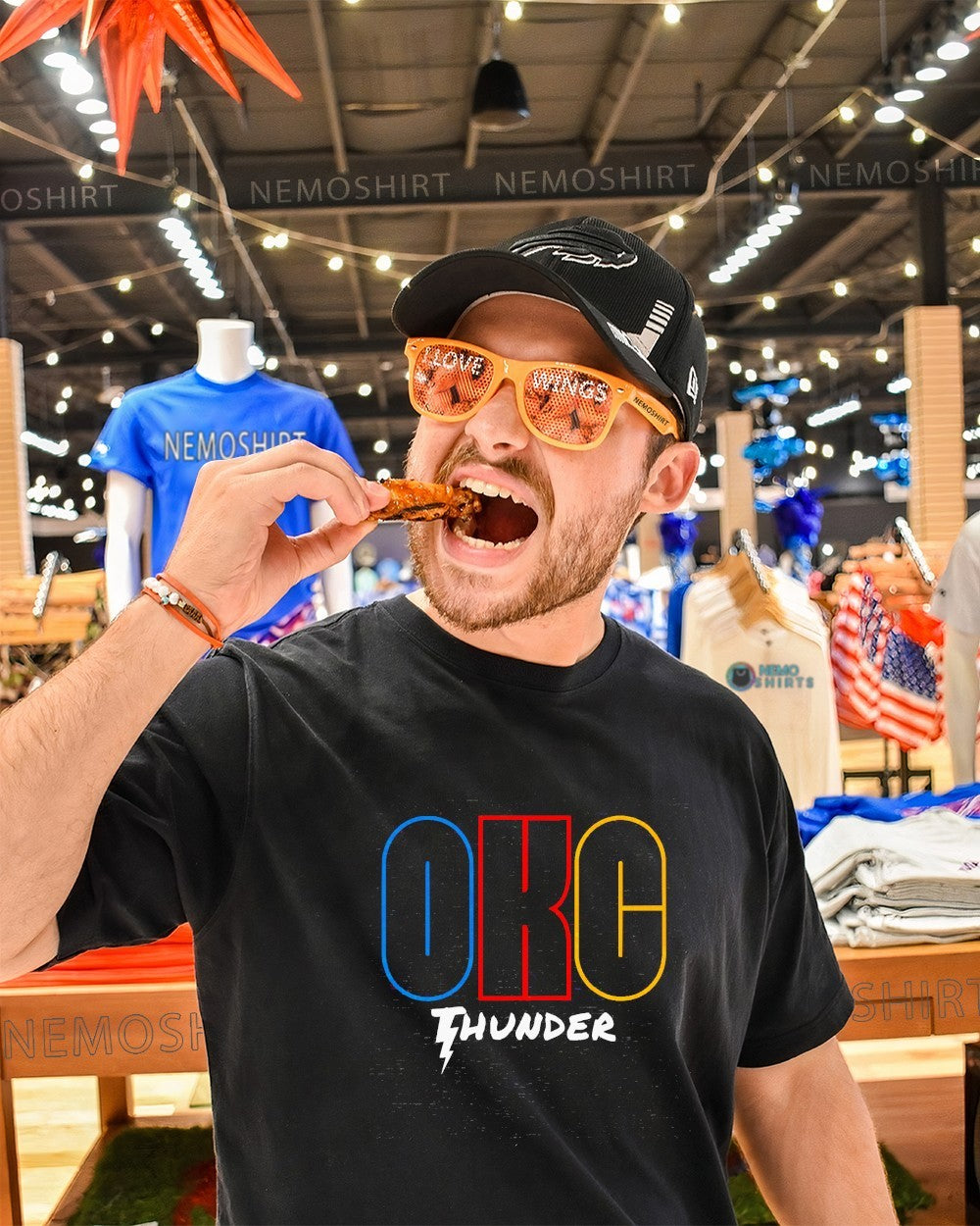 OKC Thunder basketball city logo shirt