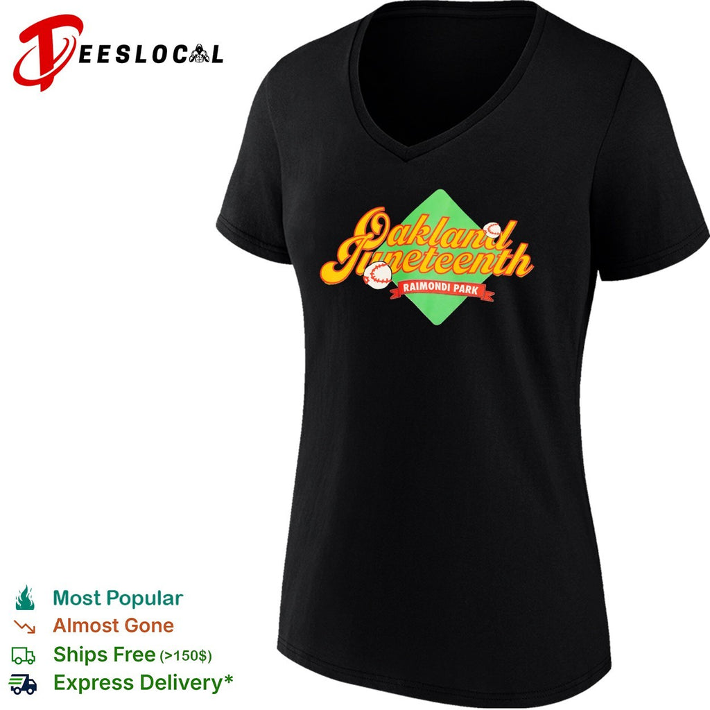 Oakland Juneteenth Raimondi Park Baseball Event Themed Celebration Novelty shirt