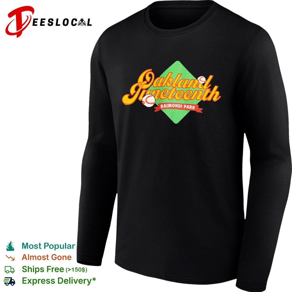 Oakland Juneteenth Raimondi Park Baseball Event Themed Celebration Novelty shirt