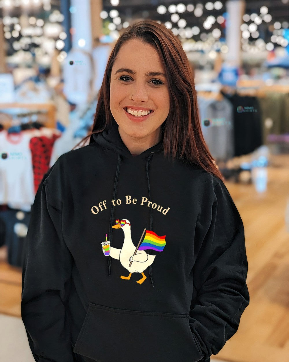 Off to be proud funny goose LGBT pride shirt