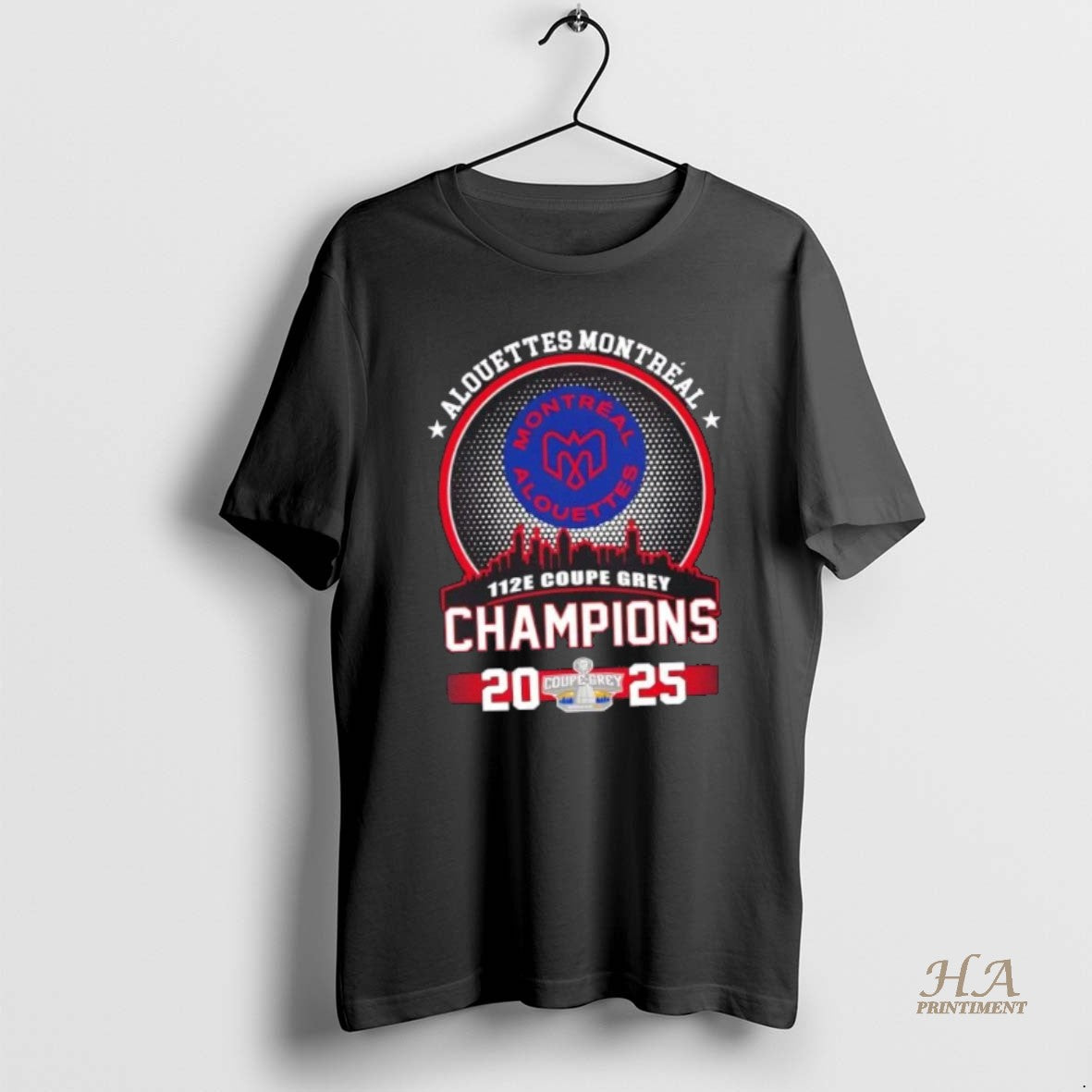Official 112e Coupe Grey Champions 2025 Alouettes Montreal Skyline Shirt Hoodie Sweatshirt | PurePodTees.com