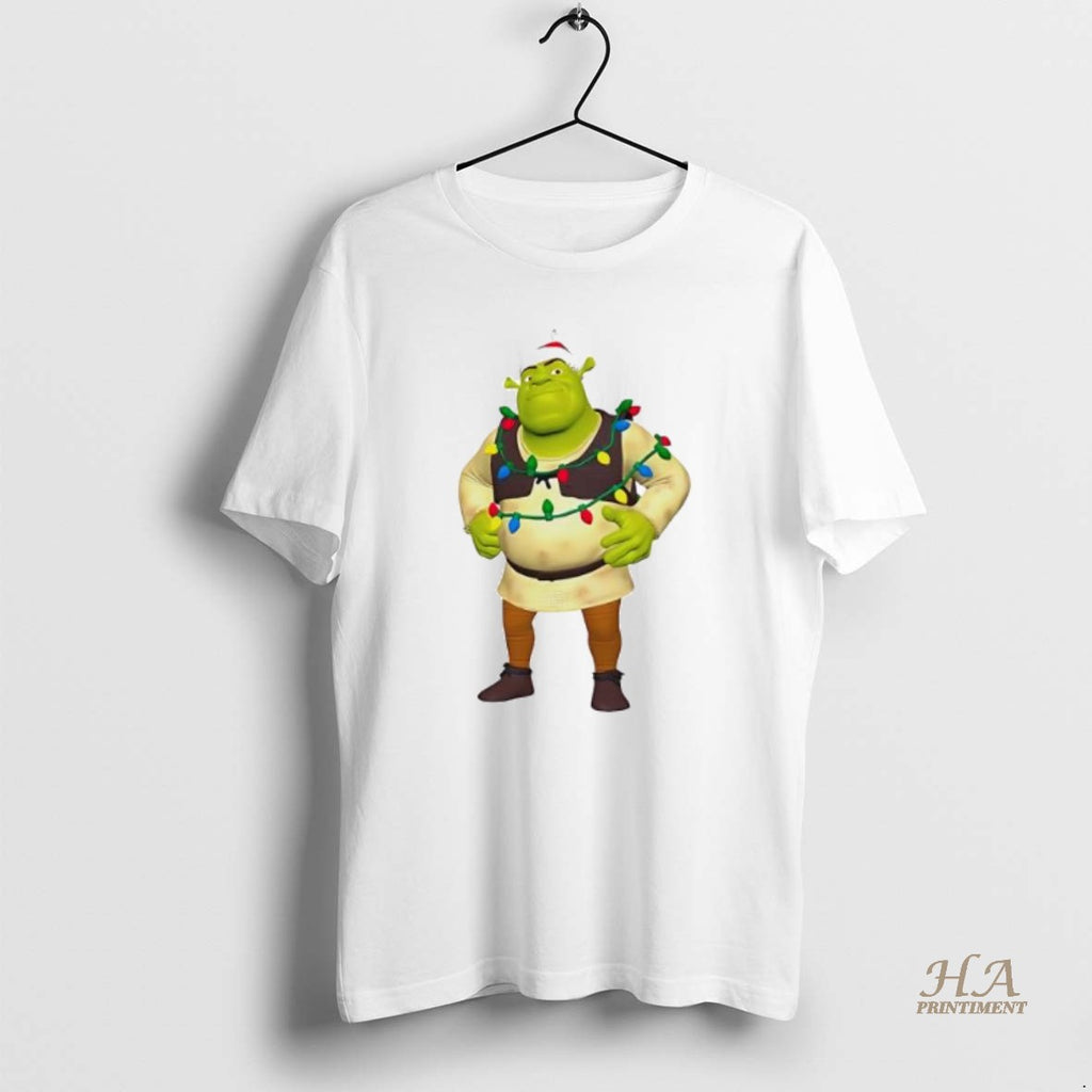Official 2025 And To All A Gross Night Shrek Hallmark Ornaments White Shirt Hoodie Sweatshirt | PurePodTees.com