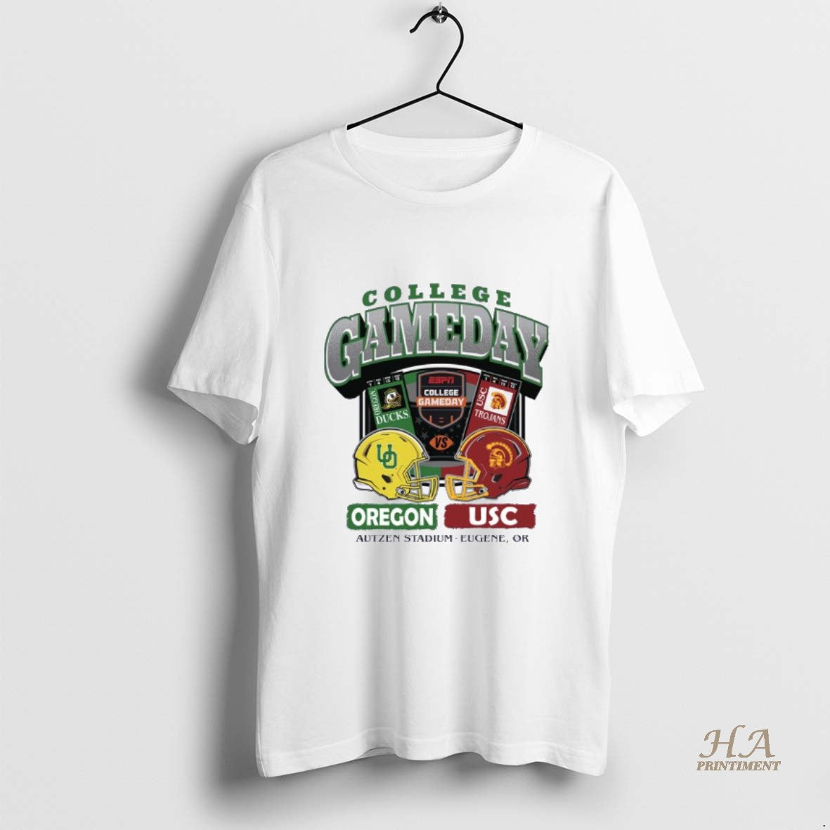 Official 2025 College Gameday Oregon Vs Usc Football Ticket Shirt Hoodie Sweatshirt | PurePodTees.com