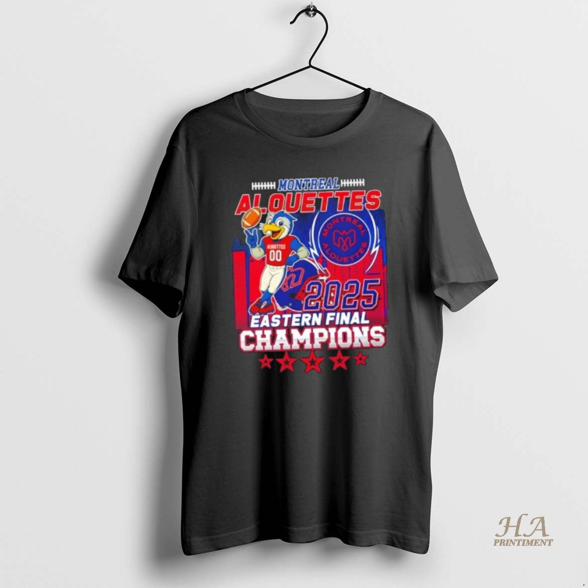 Official 2025 Eastern Final Champions Montreal Alouettes Mascot 2 Sided Shirt Hoodie Sweatshirt | PurePodTees.com