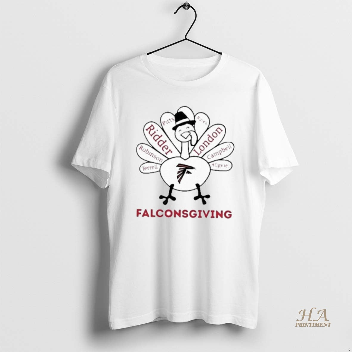 Official 2025 Falconsgiving Atlanta Falcons X Thanksgiving Shirt Hoodie Sweatshirt | PurePodTees.com
