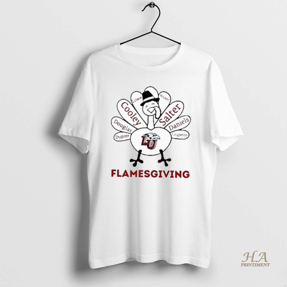 Official 2025 Flamesgiving Liberty Flames X Thanksgiving Shirt Hoodie Sweatshirt | PurePodTees.com