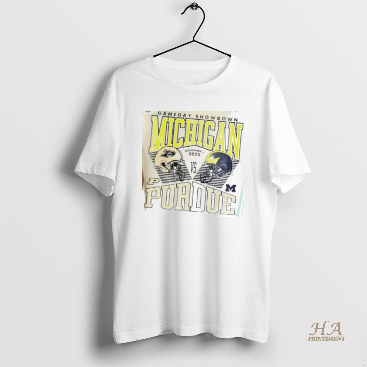 Official 2025 Gameday Showdown Michigan Wolverines Vs Purdue Boilermakers Shirt Hoodie Sweatshirt | PurePodTees.com