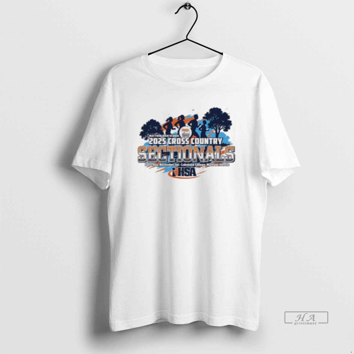 Official 2025 Ihsa Cross Country Sectionals Shirt Hoodie Sweatshirt | PurePodTees.com