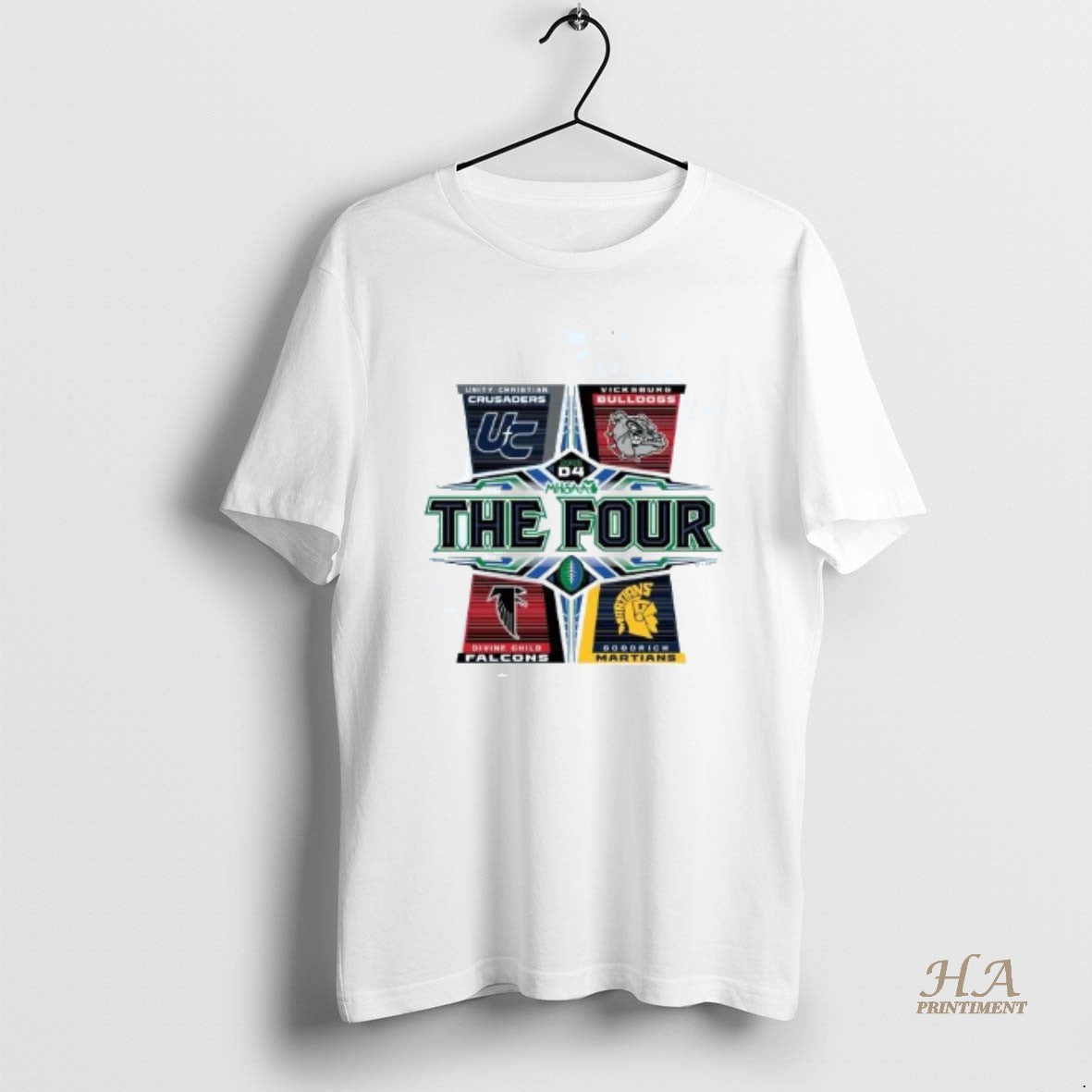 Official 2025 Mhsaa Football D4 The Four Shirt Hoodie Sweatshirt | PurePodTees.com
