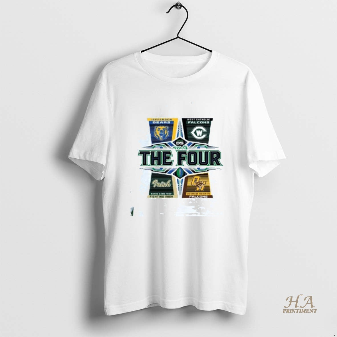 Official 2025 Mhsaa Football D5 The Four Shirt Hoodie Sweatshirt | PurePodTees.com