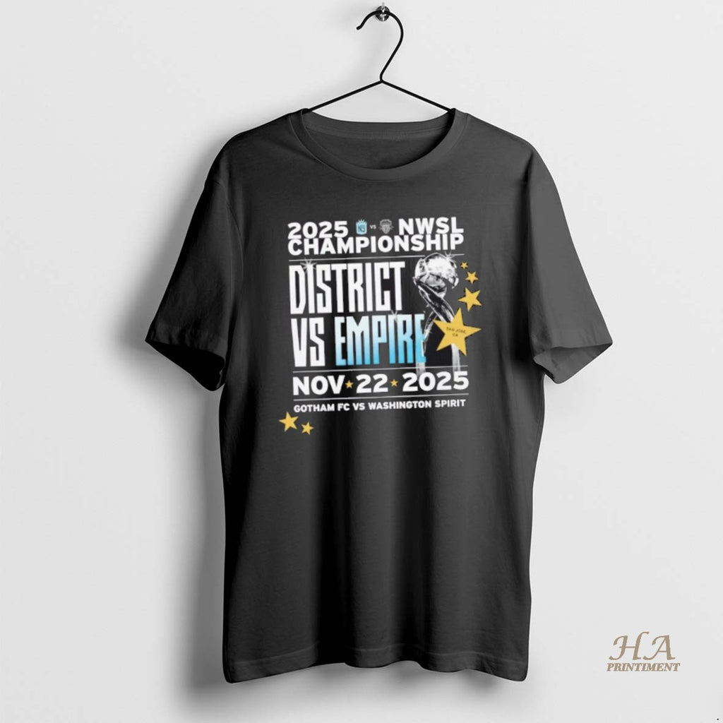Official 2025 Nwsl Championship Gotham Fc Vs Washington Spirit Shirt Hoodie Sweatshirt | PurePodTees.com