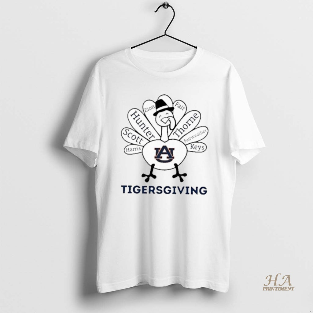 Official 2025 Tigersgiving Auburn Tigers X Thanksgiving Shirt Hoodie Sweatshirt | PurePodTees.com
