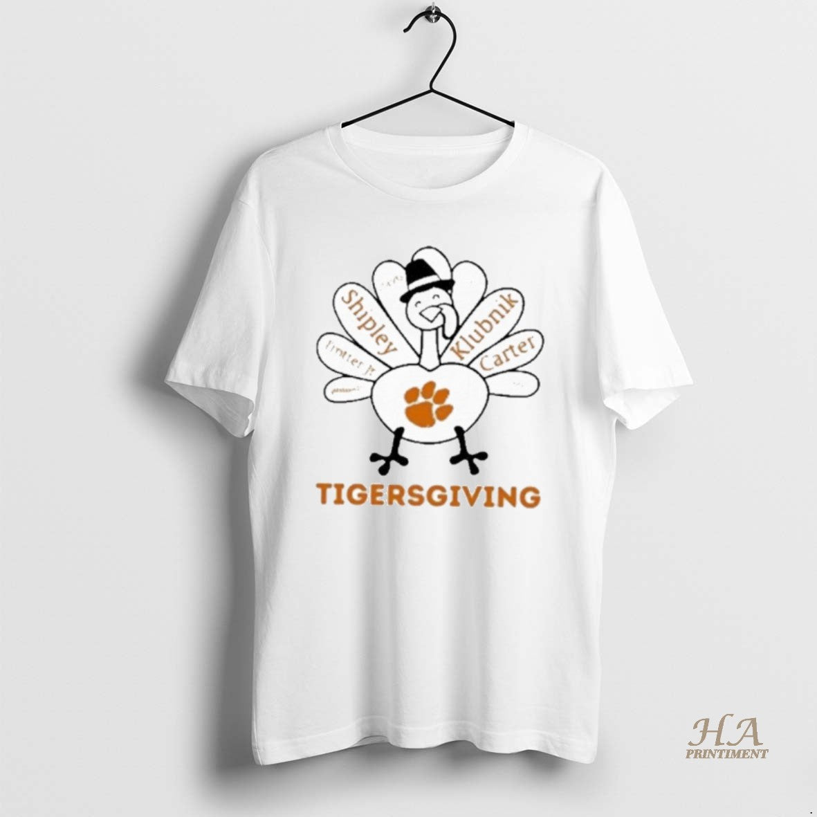 Official 2025 Tigersgiving Clemson Tigers X Thanksgiving Shirt Hoodie Sweatshirt | PurePodTees.com