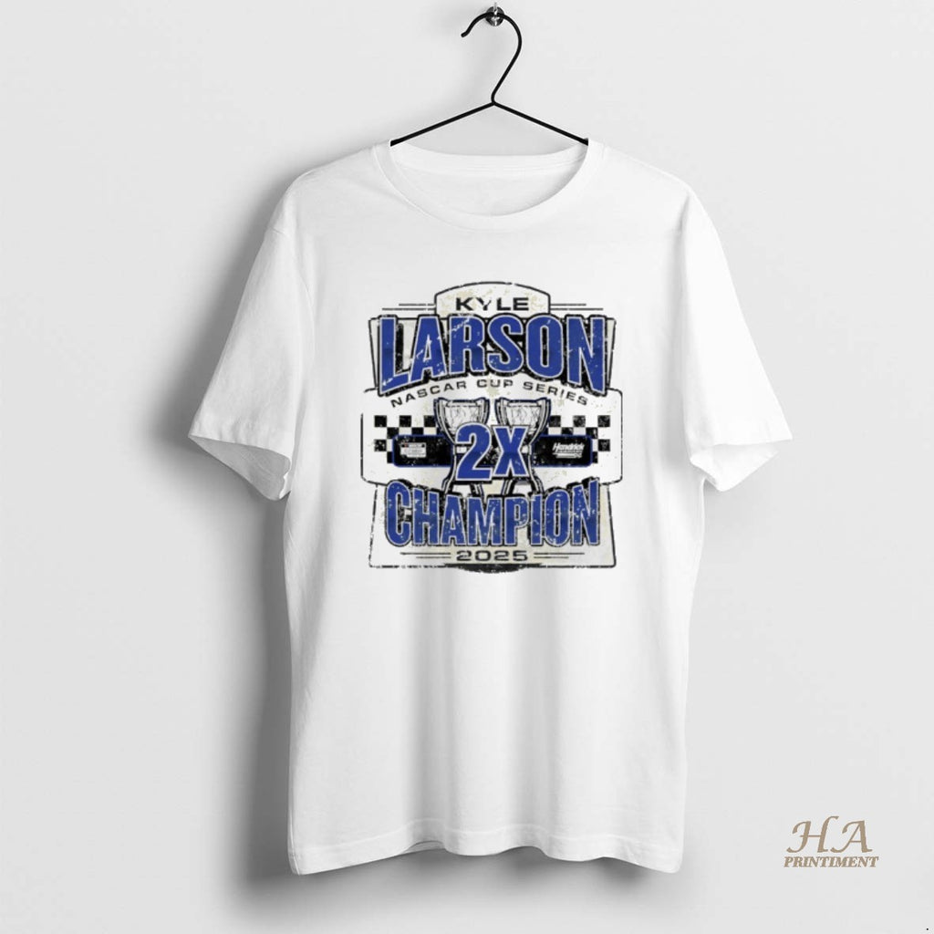 Official 2025 Two Time Nascar Cup Series Champion Kyle Larson Vintage Shirt Hoodie Sweatshirt | PurePodTees.com