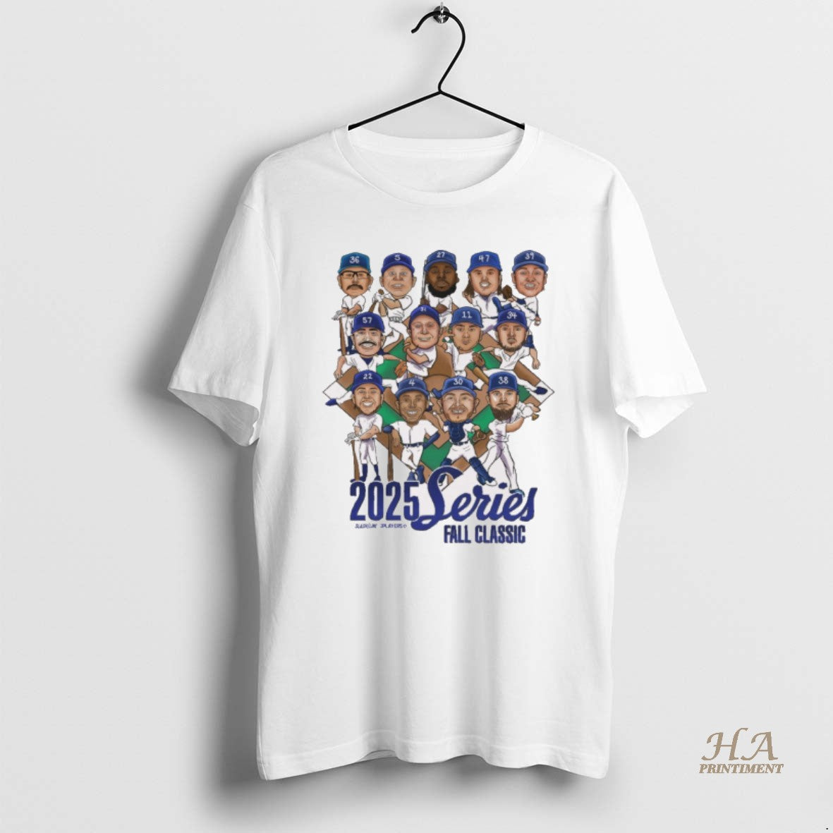 Official 2025 World Series Fall Classic Los Angeles Dodgers Defeat Toronto Blue Jays Caricatures Shirt Hoodie Sweatshirt