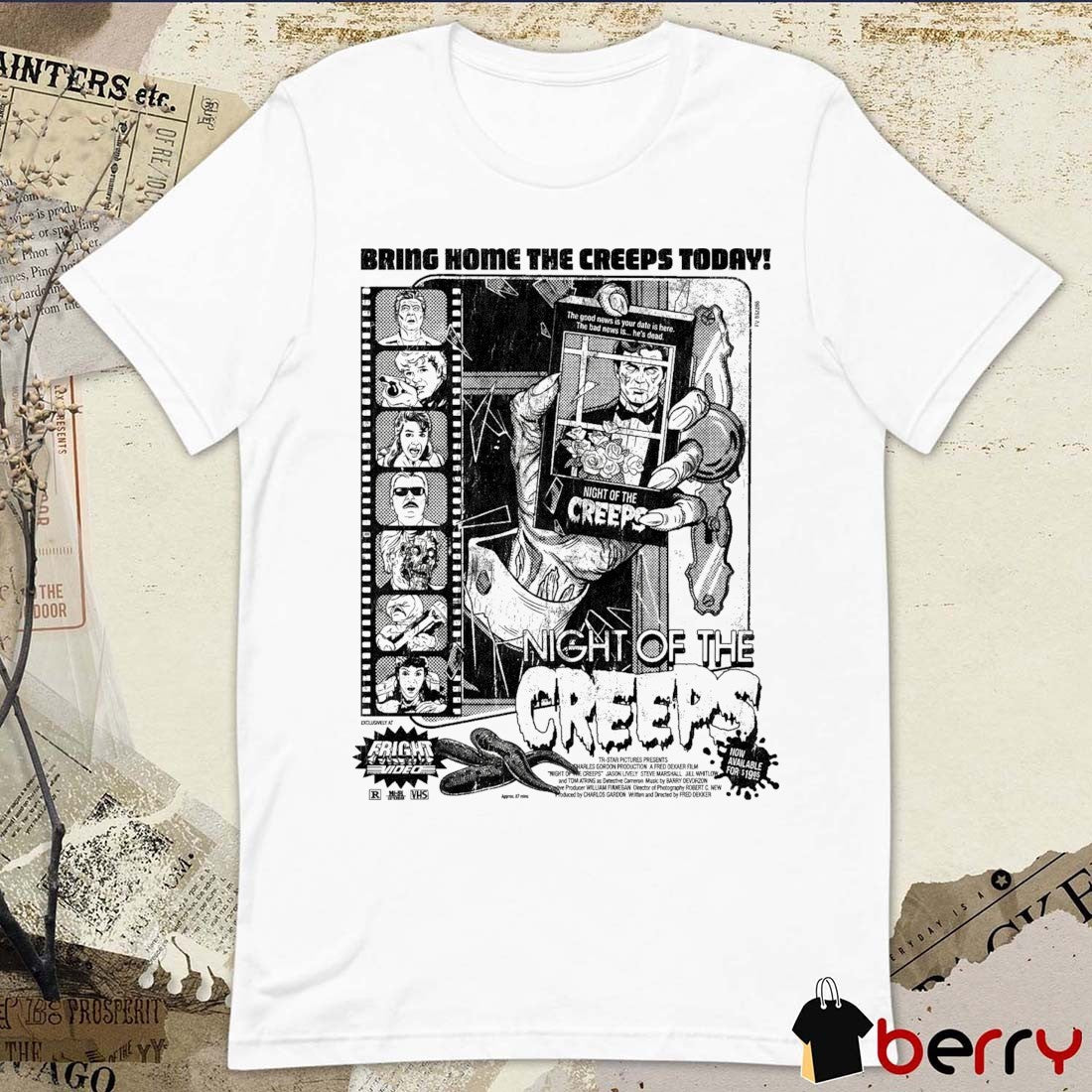 2026 Bring Home The Creeps Today Night Of The Creeps t-shirt