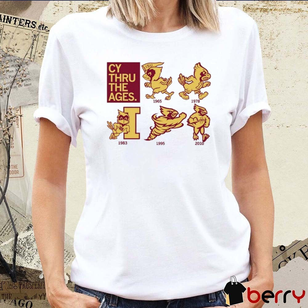 2026 Isu Cy Thru The Ages Iowa State University Mascot t-shirt