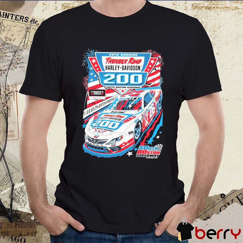20th Running Thunder Road Harley-Davidson 20 South Boston Speedway South Boston Speedway t-shirt