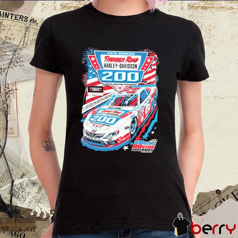 20th Running Thunder Road Harley-Davidson 20 South Boston Speedway South Boston Speedway t-shirt