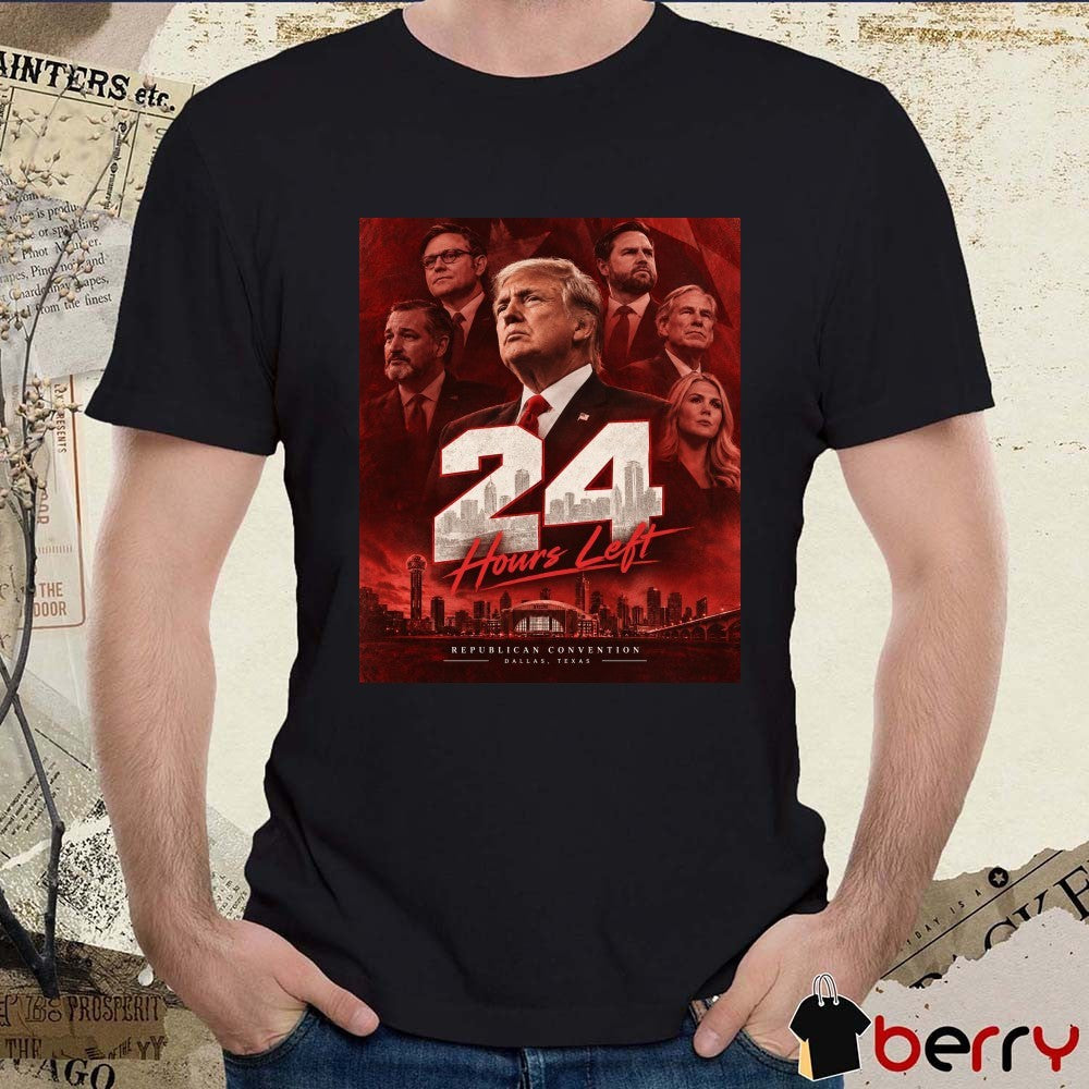 24 Hours Left Republican Convention Dallas Texas Poster t-shirt