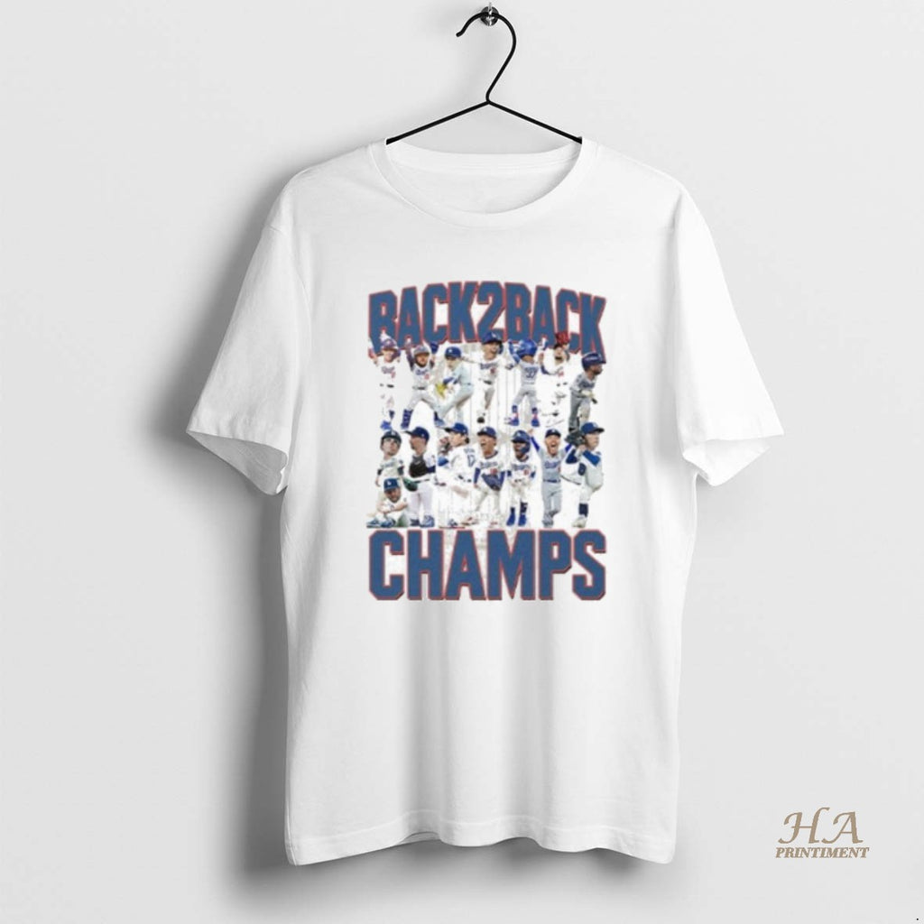 Official 5gjw4kiw Los Angeles Dodgers Back2back Champs Shirt Hoodie Sweatshirt | PurePodTees.com